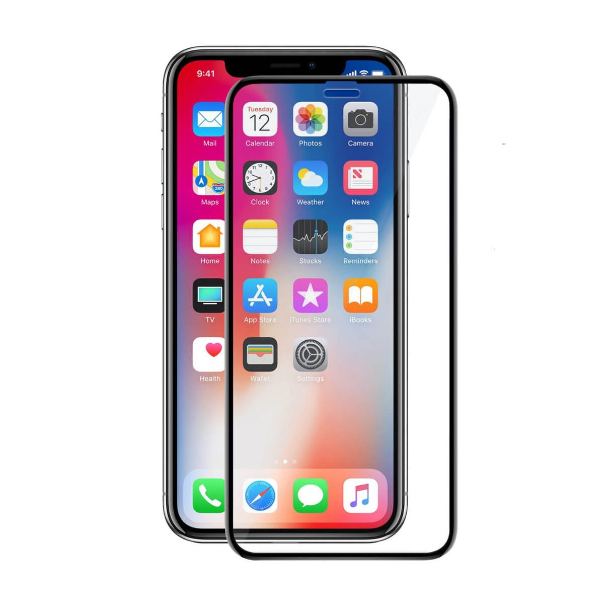thumbnail image 2 of Mc-dingar 5D Tempered Glass Screen Protector For IPhone XR XS Max – Full Cover 2 of 4