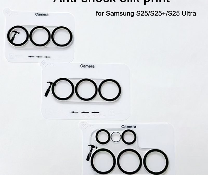 New Explosion-proof black circle glass camera lens protector