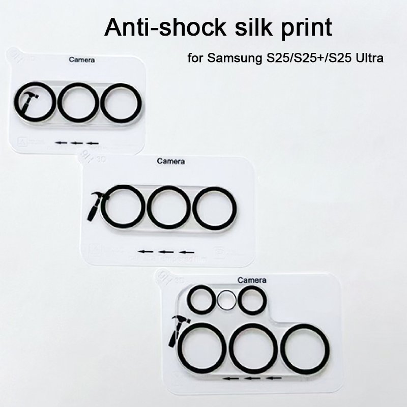New Explosion-proof black circle glass camera lens protector