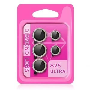 pink package for Samsung S25 Ultra diamond camera lens protector