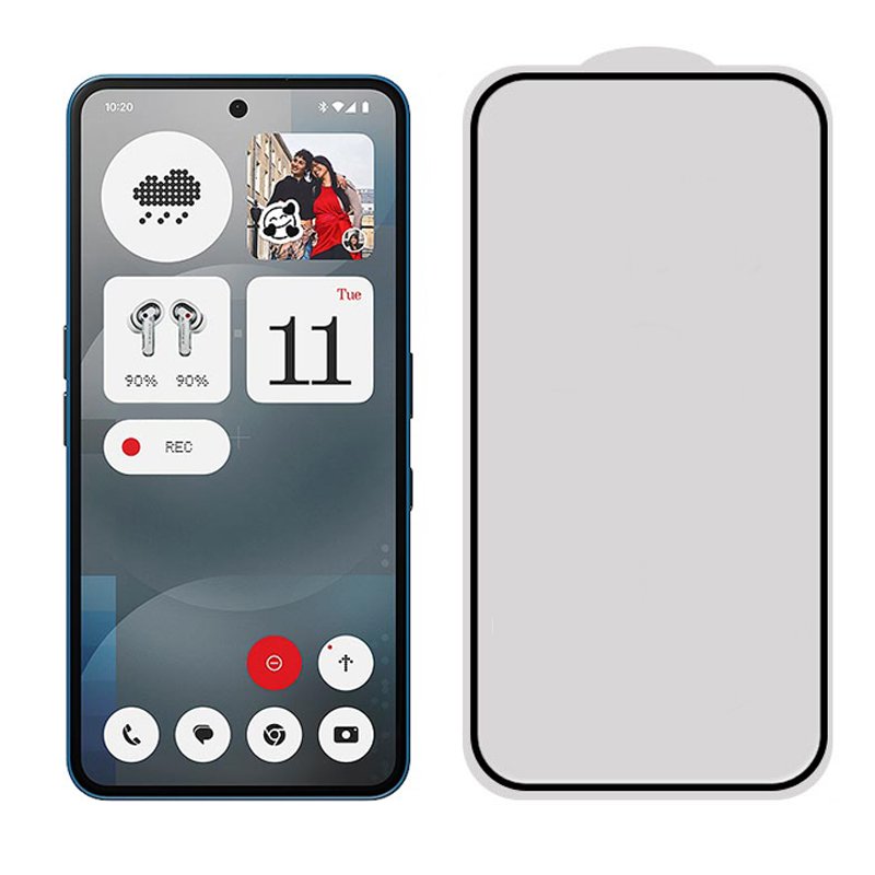 para Nothing Phone (3a) protetor de tela de vidro temperado com cola completa