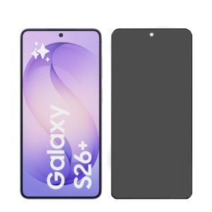 for Samsung S26+ privacy tempered glass screen protector
