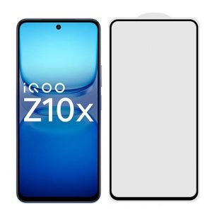 for vivo iQOO Z10x full glue tempered glass screen protector