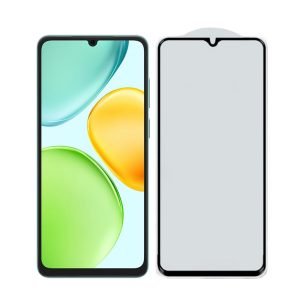 for Honor X6D full glue black tempered glass screen protector