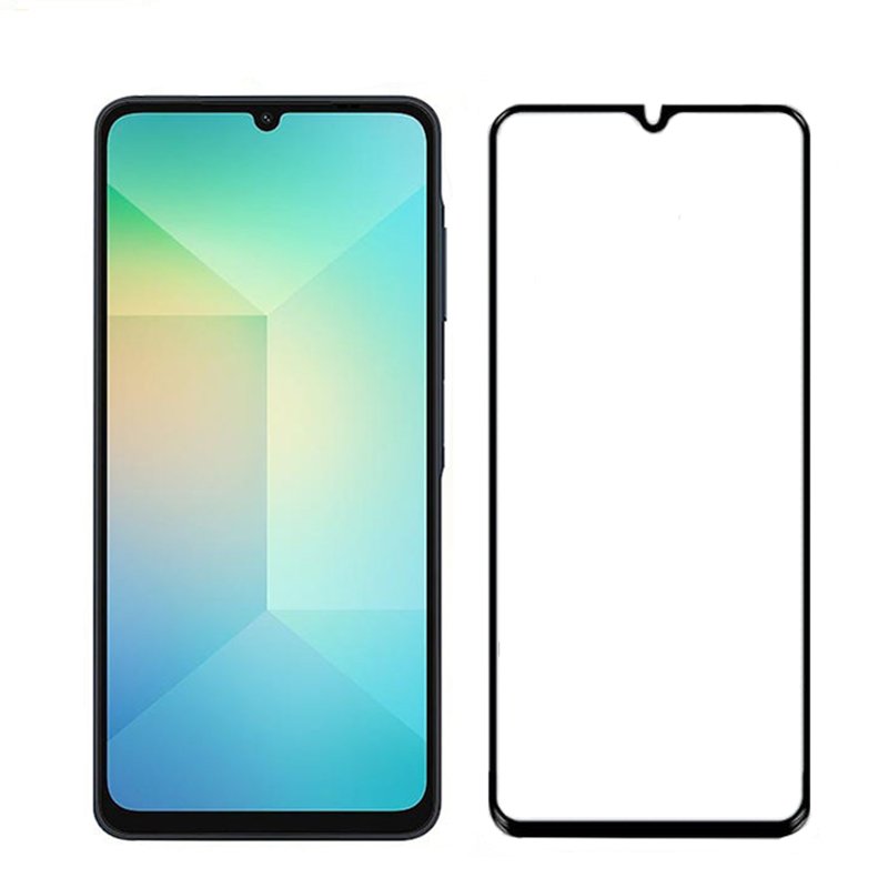 para Samsung A06 protetor de tela de vidro temperado com cola completa