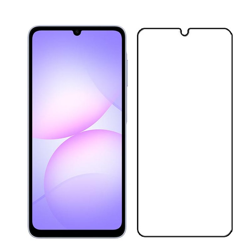 para Samsung A07 protetor de tela de vidro temperado com cola completa