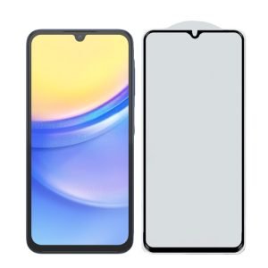 para Samsung A15 protetor de tela de vidro temperado com cola completa