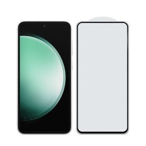 for Samsung S23 FE full glue black tempered glass screen protector