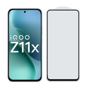 for vivo IQOO Z11X full glue black tempered glass screen protector