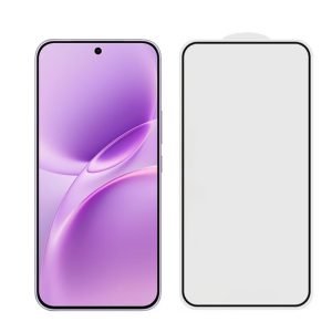 for vivo V70 FE full glue black tempered glass screen protector