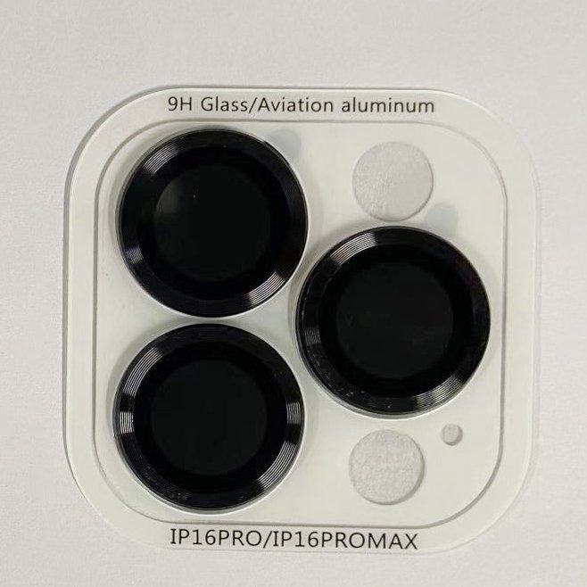 CD pattern combo camera lens protector for iPhone 16 Pro max