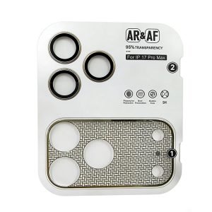 Ultra-thin nickel camera lens protector for iPhone 17 Pro max