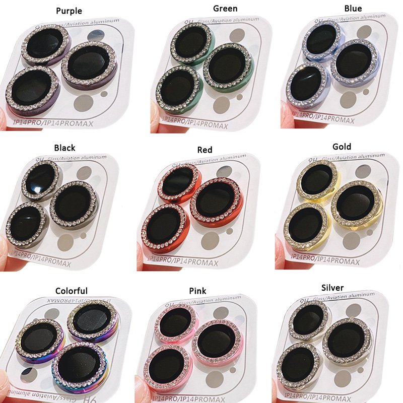 diamond combo camera lens protector for iPhone (1)