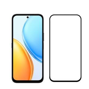 for Honor X7e full glue black tempered glass screen protector