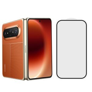 for Huawei Pura X Max full glue black tempered glass screen protector