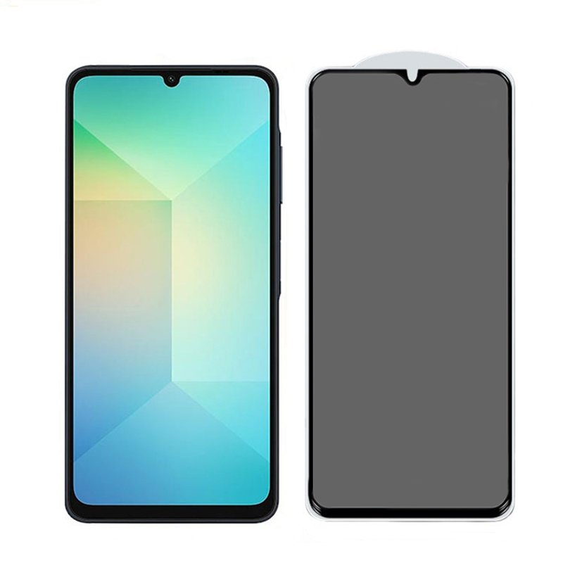 for Samsung A06 full glue tempered glass screen protector privacy