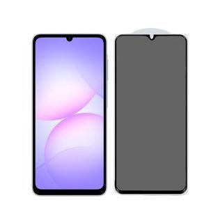 for Samsung A07 full glue tempered glass screen protector privacy