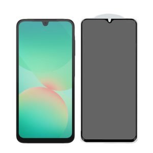 for Samsung A26 full glue tempered glass screen protector privacy