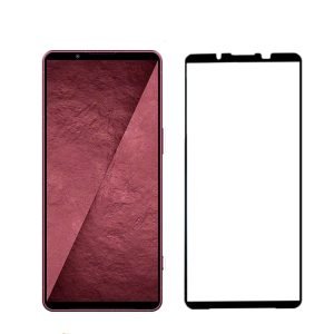 for Sony Xperia 1VIII full glue black tempered glass screen protector