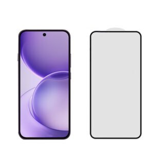 for Oppo Reno16 F mobile screen protector, tempered glass, full glue black