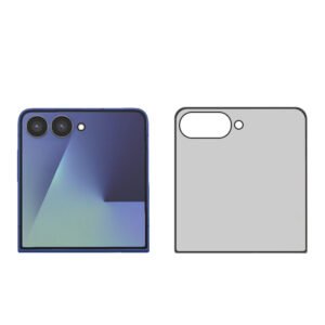 for Samsung Z Flip7 privacy anti-static black tempered glass screen protector
