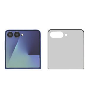 for Samsung Z Flip8 privacy anti-static black tempered glass screen protector