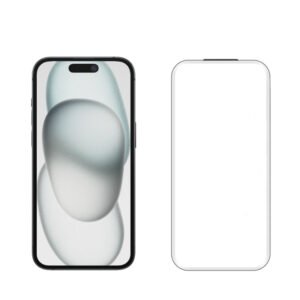 for iPhone 15 16 borderless tempered glass screen protector