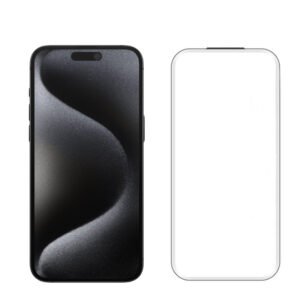 for iPhone 15 Pro max borderless tempered glass screen protector