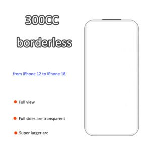 for iPhone 18 borderless tempered glass screen protector