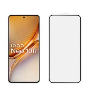 for vivo iQOO Neo 10R screen protector tempered glass full glue black