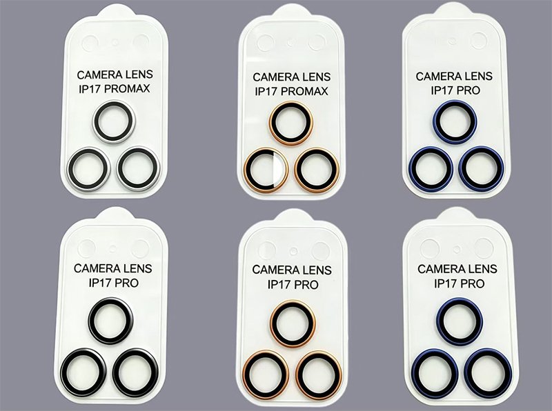 Clear camera lens protector for iPhone 17 Pro max