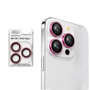 Engraved-style diamond-cut lens protector for iPhone 18 Pro