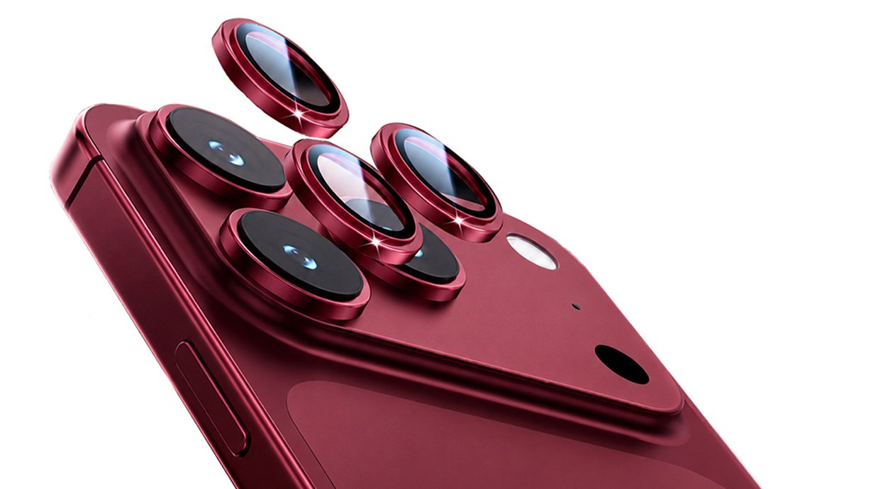 Dual-color anodized Camera Lens Protectors for iPhone